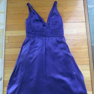 Calvin Klein Purple Cocktail Dress - 100% Silk - Size 2 - EUC